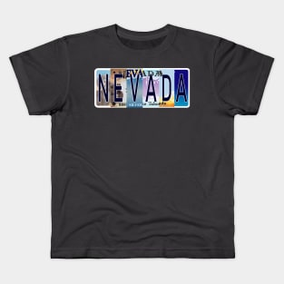 Nevada License Plates Kids T-Shirt